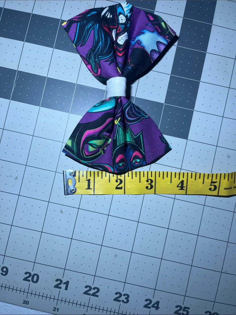 Purple Graphic Kids Hair Bow